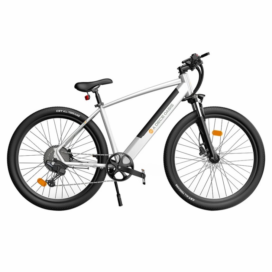 E-Bikes, Scooters & Wheels * | Ado D30C Electric Power Assist Bicycle 36V 10.4Ah Battery 250W Motor 27.5 Inch Tire 25Km/H Max Speed 90Km Mileage Shimano 9-Speed Gear Dual Hydraulic Disc Brakes White