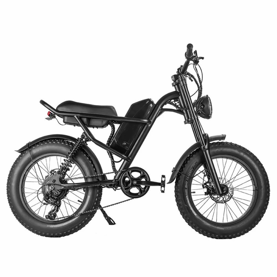 E-Bikes, Scooters & Wheels * | Z8 Electric Bike 20*4.0 Inch Fat Tire 48V 500W Motor 15Ah Battery 45Km/H Max Speed 7-Speed Shimano Derailleur Front & Rear Mechanical Disc Brake