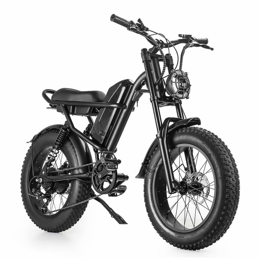 E-Bikes, Scooters & Wheels * | Z8 Electric Bike 20*4.0 Inch Fat Tire 48V 500W Motor 15Ah Battery 45Km/H Max Speed 7-Speed Shimano Derailleur Front & Rear Mechanical Disc Brake