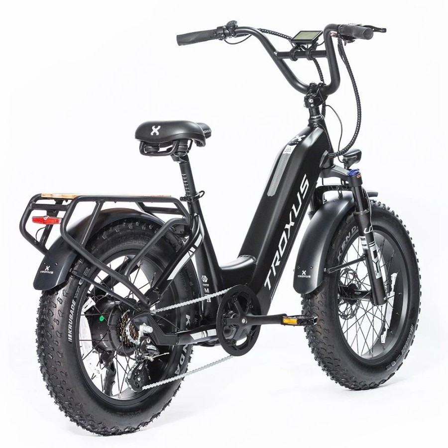 E-Bikes, Scooters & Wheels * | Troxus Lynx Electric Bike 20*4.0 Inch Fat Tire 750W Bafang Brushless Motor 45Km/H Speed 48V 20Ah Samsung Battery Up To 62 Miles Range Shimano 8 Speed Black