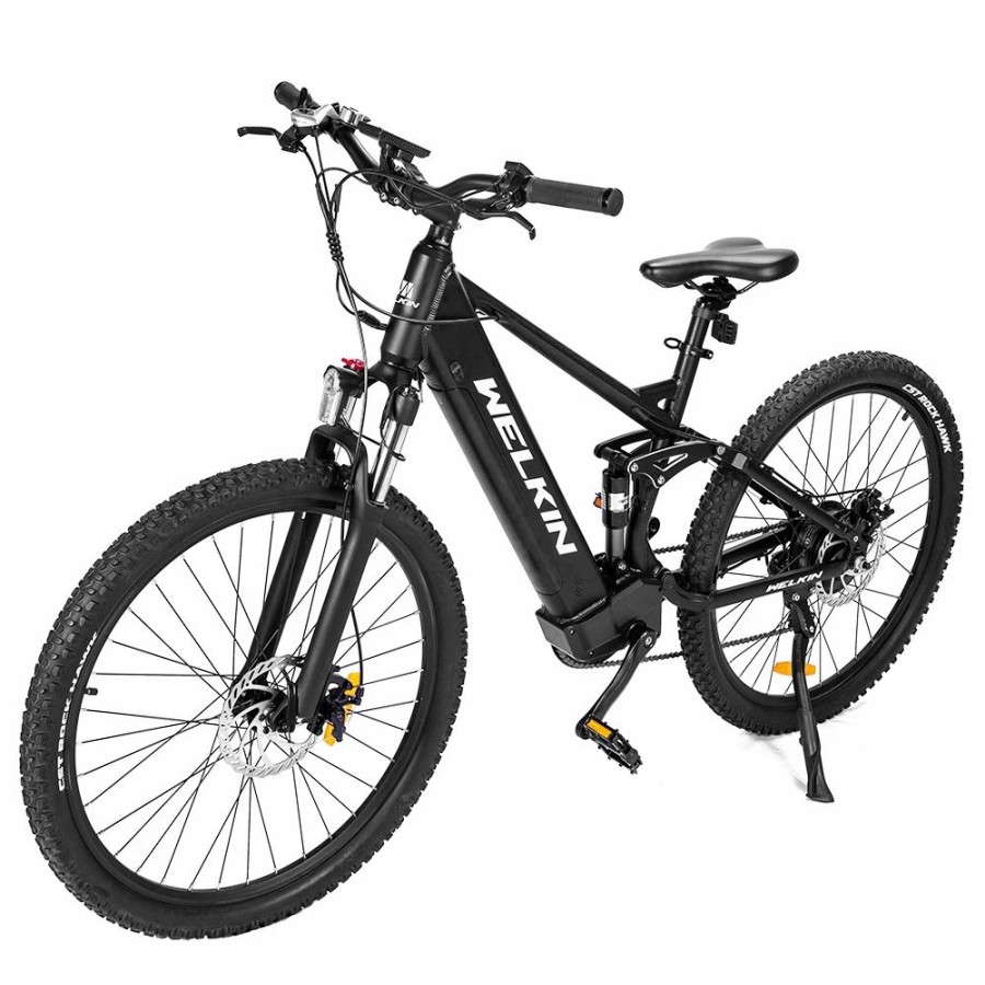 E-Bikes, Scooters & Wheels * | Welkin Wkes002 Electric Bicycle 350W Brushless Motor 48V 10Ah Battery 27.5*2.25" Tires Mountain Bike Black