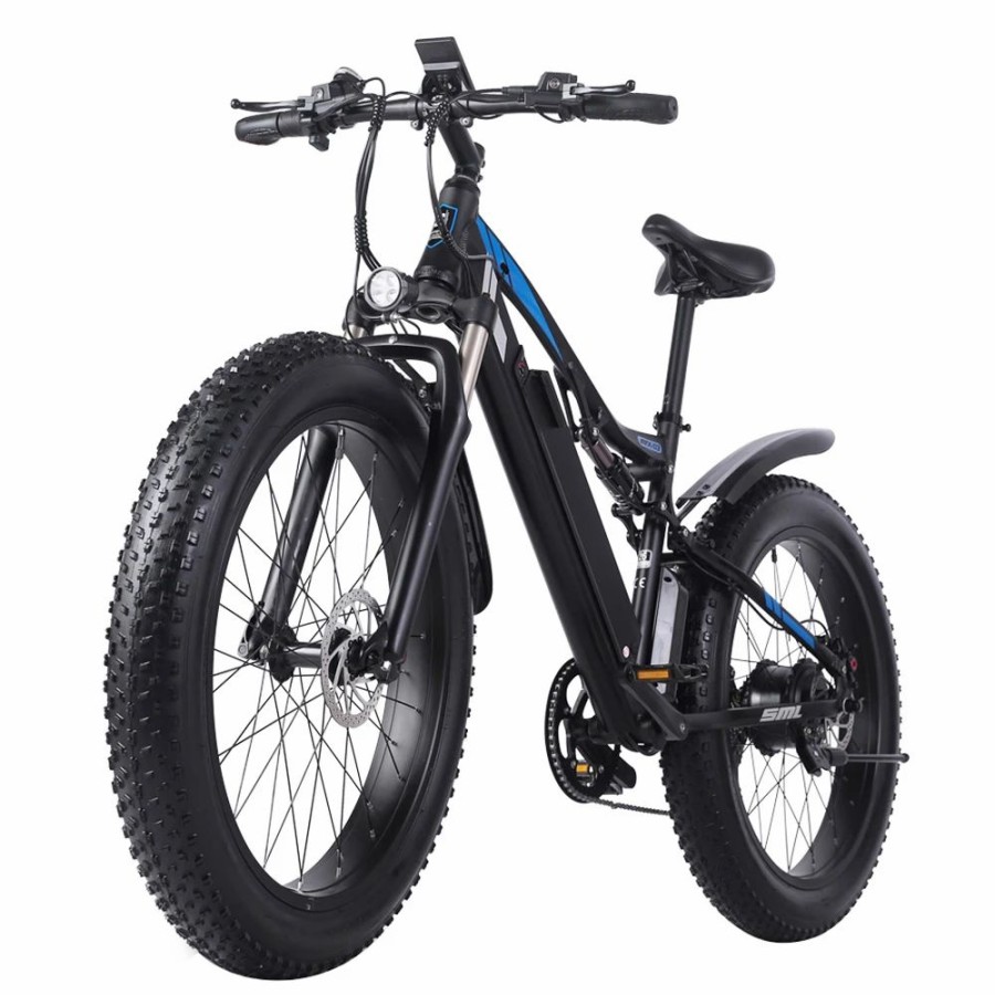 E-Bikes, Scooters & Wheels * | Shengmilo Mx03 1000W 48V 17Ah 26 Inch E-Bike 40Km/H Max Speed 40-50Km Mileage Range 180Kg Max Load Electric Bike Black