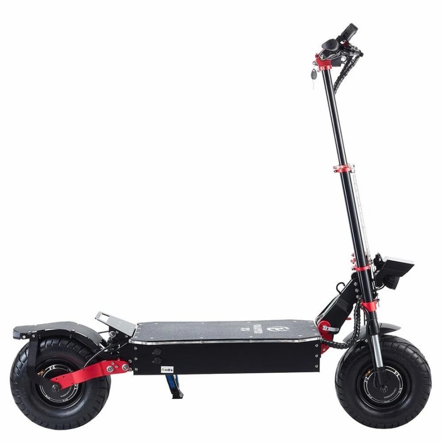 E-Bikes, Scooters & Wheels * | Obarter X5 Folding Electric Sport Scooter 13 Off-Road Tyre 2800W X2 Brushless Motor 60V 30Ah Battery Bms 3 Speed Modes Oil Disc Brake Max Speed 85Km/H Led Display 65Km-75Km Long Range Black