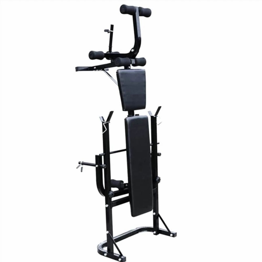 Exercise * | Weight Bench With Weight Rack, Barbell And Dumbbell Set 60.5Kg