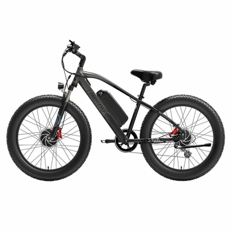 E-Bikes, Scooters & Wheels * | Lankeleisi Mg740 Plus Electric Bike 26*4.0" Tires 1000W*2 Dual Motor 20Ah Battery 49Km/H Max Speed Black & Grey