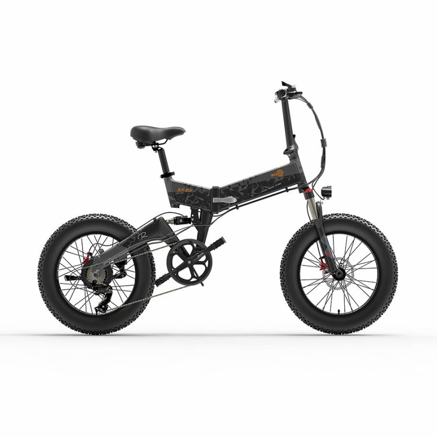 E-Bikes, Scooters & Wheels * | Bezior Xf200 Folding Electric Bike 48V 15Ah Battery 1000W Motor 20 4.0 Inch Fat Tire Aluminum Alloy Frame Shimano 7-Speed Shift Max Speed 40Km/H 130Km Power-Assisted Mileage Range Lcd Display Ip54 Waterproof Black