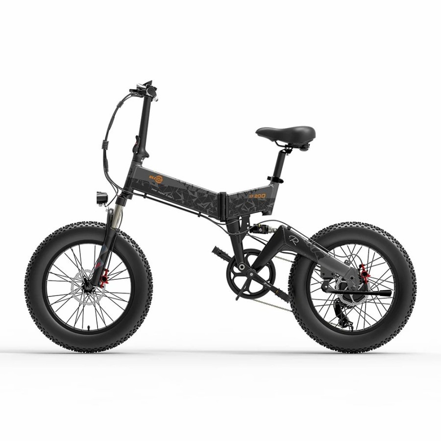 E-Bikes, Scooters & Wheels * | Bezior Xf200 Folding Electric Bike 48V 15Ah Battery 1000W Motor 20 4.0 Inch Fat Tire Aluminum Alloy Frame Shimano 7-Speed Shift Max Speed 40Km/H 130Km Power-Assisted Mileage Range Lcd Display Ip54 Waterproof Black