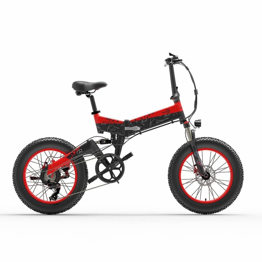 E-Bikes, Scooters & Wheels * | Bezior Xf200 Folding Electric Bike 48V 15Ah Battery 1000W Motor 20 4.0 Inch Fat Tire Aluminum Alloy Frame Shimano 7-Speed Shift Max Speed 40Km/H 130Km Power-Assisted Mileage Range Lcd Display Ip54 Waterproof Black Red