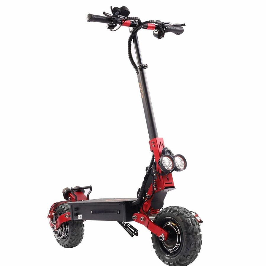 E-Bikes, Scooters & Wheels * | Bezior S2 Folding Electric Scooter 1200W*2 Dual Motor Lcd Display Max 65Km/H 11 Inch Off-Road Tire 21Ah Battery Up To 60Km Range Dual Shock Mitigation Dual Disk Brake Led Light Red