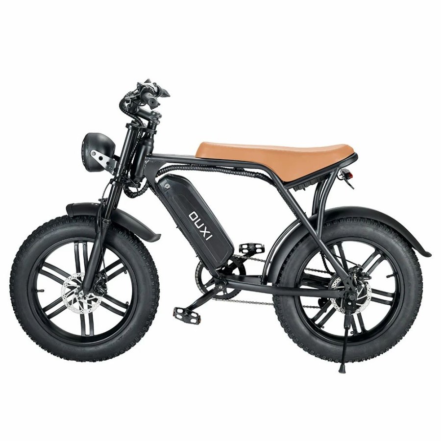 E-Bikes, Scooters & Wheels * | Ouxi V8 Electric Bike 20*4.0 Inch Fat Tires 750W Motor 50Km/H Max Speed 48V 15Ah Battery Retro Ebike Max Load 150Kg Dual Disc Brake Shimano 7-Speed Gear