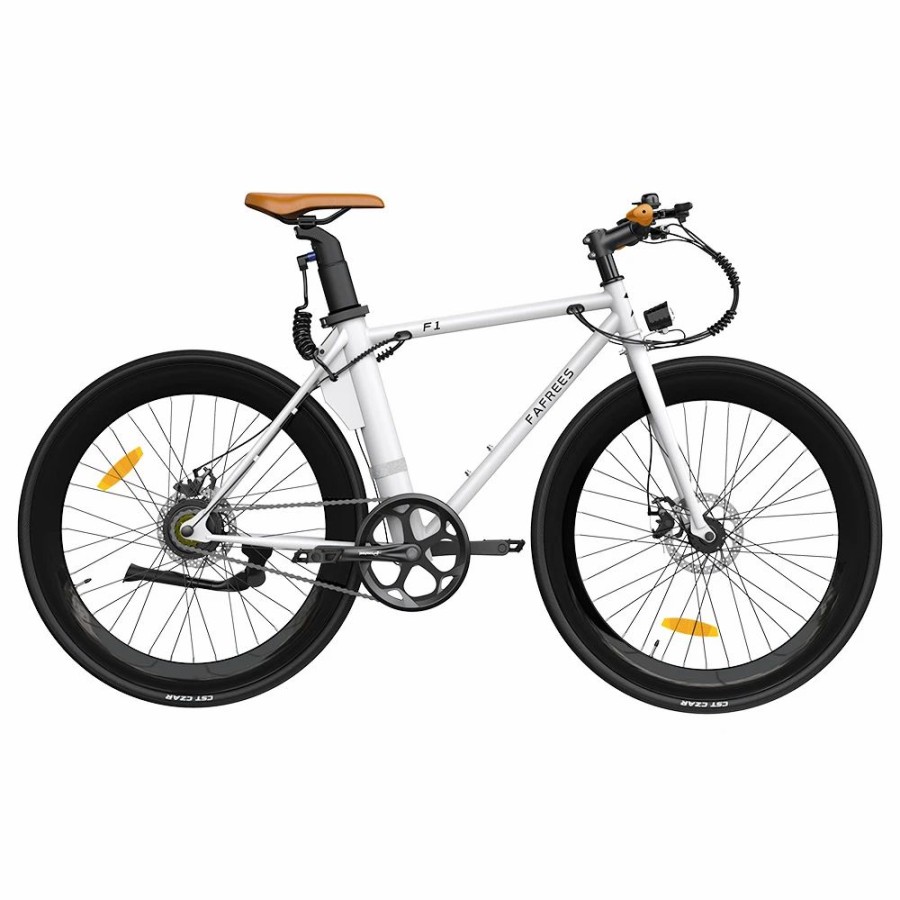 E-Bikes, Scooters & Wheels * | Fafrees F1 Electric Bike 250W Brushless Motor 25Km/H Max Speed 9Ah Battery Shimano 7-Speed Transmission White