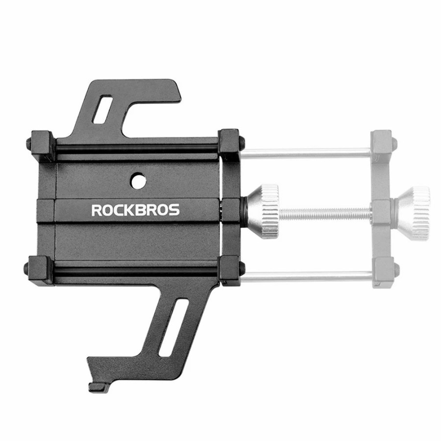 Cycling * | Rockbros Phone Holder For Motorcycle Electric Bike Alloy Bracket Five Claws Rearview Mirror Version