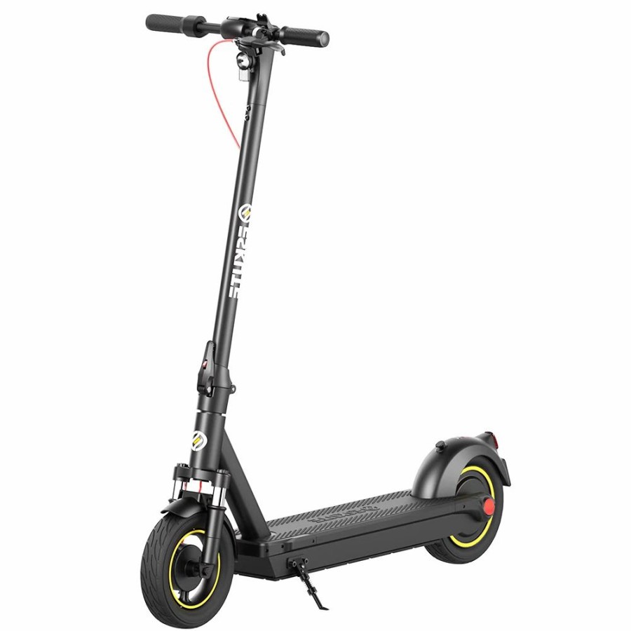 E-Bikes, Scooters & Wheels * | Eskute Max Folding Electric Scooter 450W Motor 48V/12.5Ah Battery 10 Inch Tire Containing Seat Black