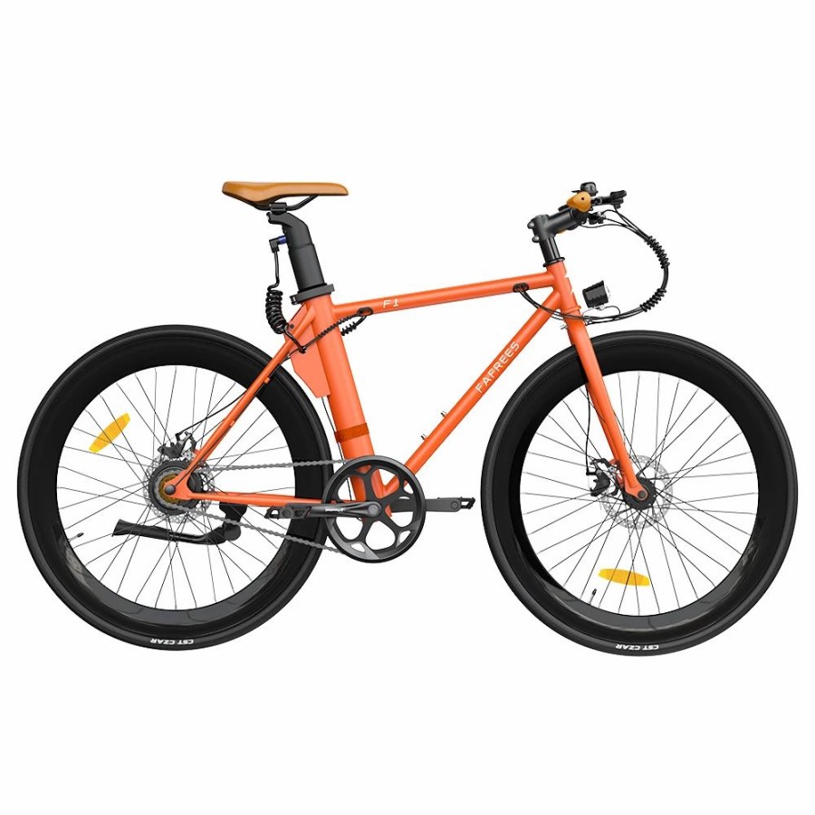 E-Bikes, Scooters & Wheels * | Fafrees F1 Electric Bike 250W Brushless Motor 25Km/H Max Speed 9Ah Battery Shimano 7-Speed Transmission Orange