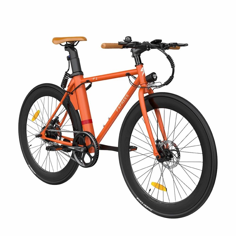 E-Bikes, Scooters & Wheels * | Fafrees F1 Electric Bike 250W Brushless Motor 25Km/H Max Speed 9Ah Battery Shimano 7-Speed Transmission Orange