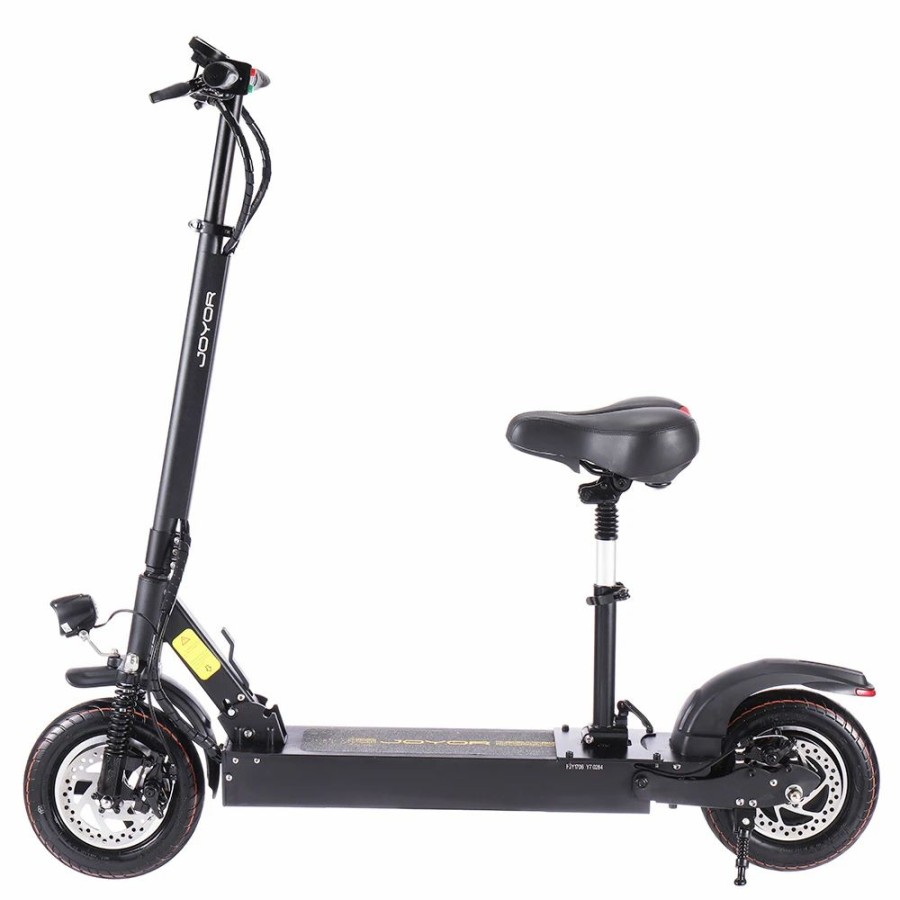 E-Bikes, Scooters & Wheels * | Joyor Y1 Electric Scooter 10 Inch Tires 36V 8Ah Battery 400W Motor 35Km/H Max Speed 120Kg Load With Seat Black