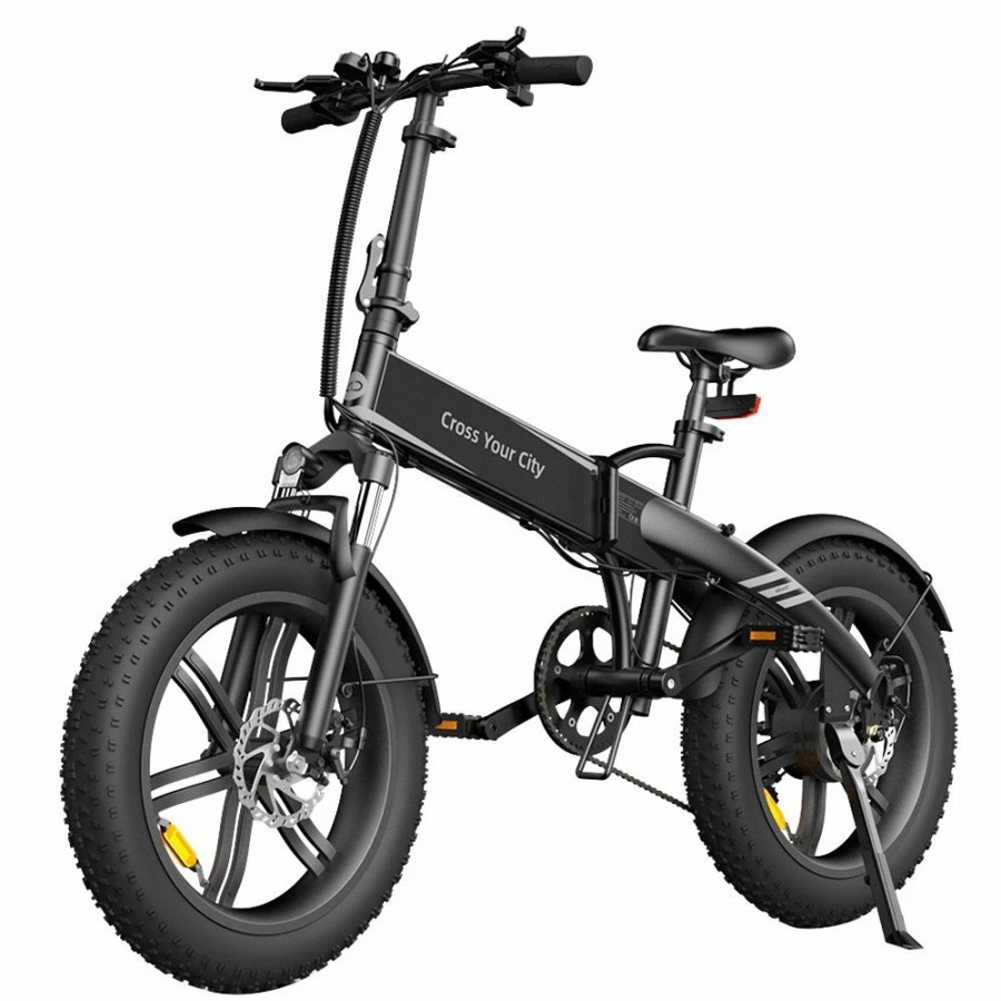 E-Bikes, Scooters & Wheels * | Ado A20F Beast Foldable E-Bike 20*4.0 Inch Fat Tire 250W Motor 25Km/H Speed 36V 14.5Ah Battery For 120Km Range Torque Sensor Shimano 7 Speed Dual Hydraulic Disc Brake Ipx5 Waterproof Ips Color Display With Ado Ebike App Control Black