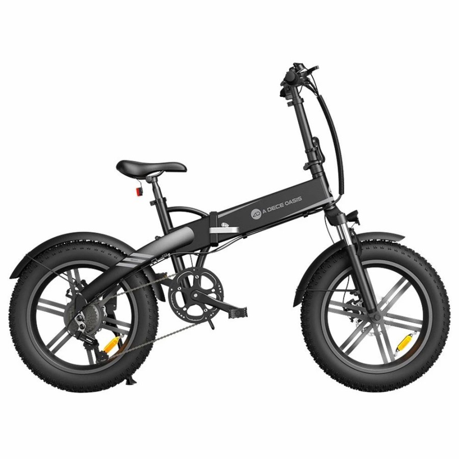 E-Bikes, Scooters & Wheels * | Ado A20F Beast Foldable E-Bike 20*4.0 Inch Fat Tire 250W Motor 25Km/H Speed 36V 14.5Ah Battery For 120Km Range Torque Sensor Shimano 7 Speed Dual Hydraulic Disc Brake Ipx5 Waterproof Ips Color Display With Ado Ebike App Control Black