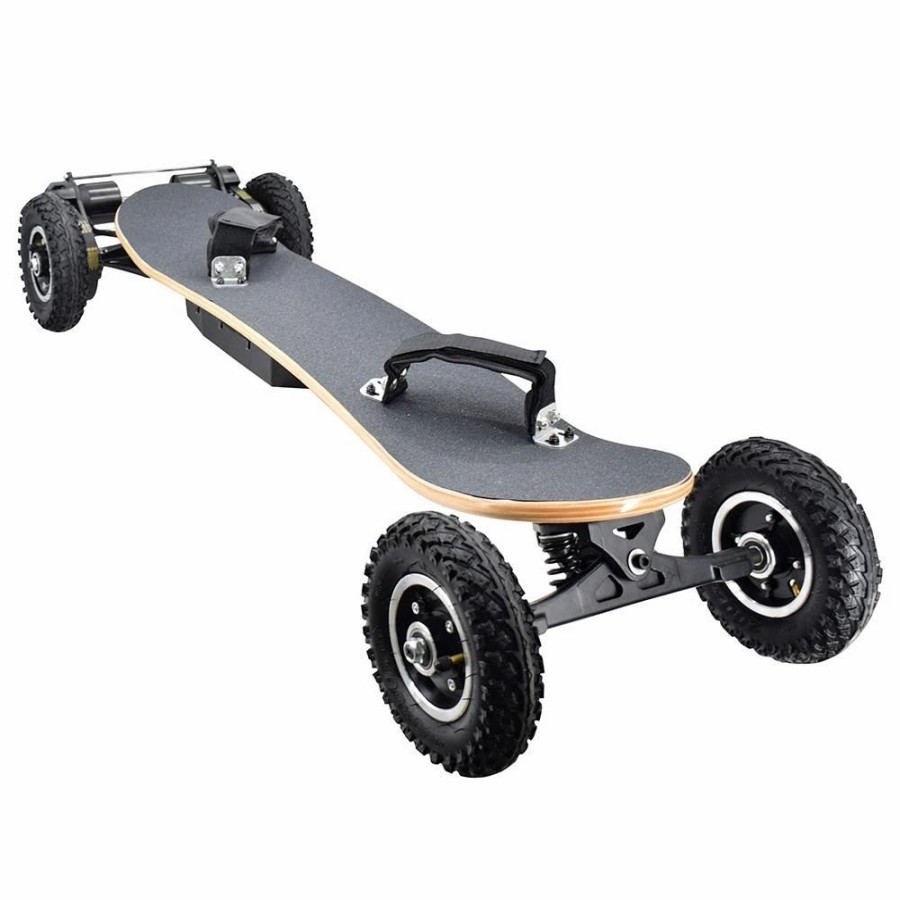 E-Bikes, Scooters & Wheels * | Syl-08 V3 Version Electric Off Road Skateboard With Remote Control 1450W Motor Up To 38Km/H 10Ah Battery Maple Plank 8 Inch Wheel Max Load 130Kg Left Foot Front Regular Stance Black