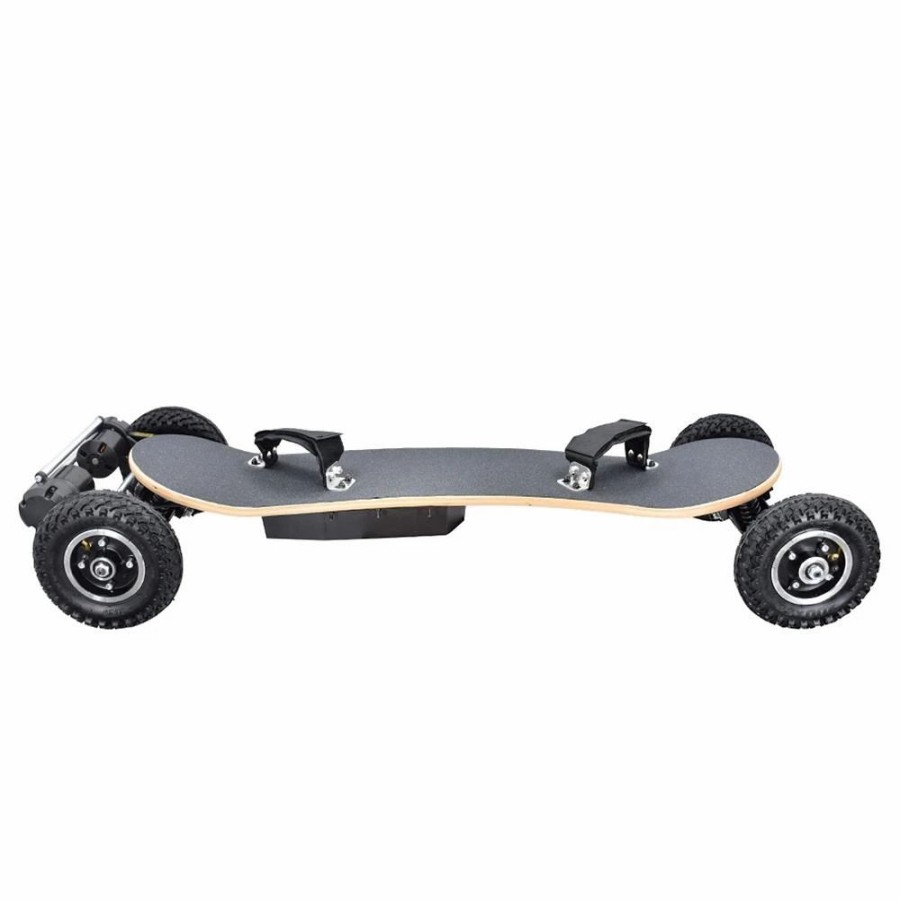 E-Bikes, Scooters & Wheels * | Syl-08 V3 Version Electric Off Road Skateboard With Remote Control 1450W Motor Up To 38Km/H 10Ah Battery Maple Plank 8 Inch Wheel Max Load 130Kg Left Foot Front Regular Stance Black