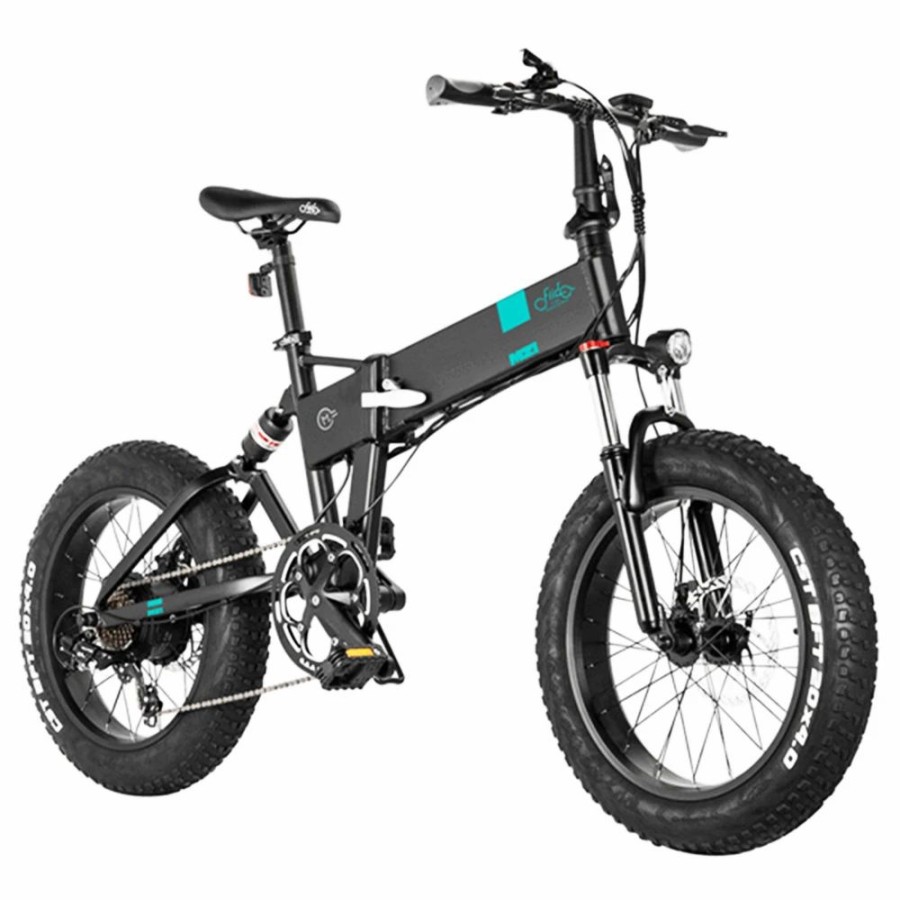 E-Bikes, Scooters & Wheels * | Fiido M21 Folding Electric Bike 20*4.0 Inch Fat Tire Mountain Bicycle With Torque Sensor 500W Motor Max Speed 36Km/H 48V 11.6Ah Battery Up To 130Km Range Max Load 120Kg Black