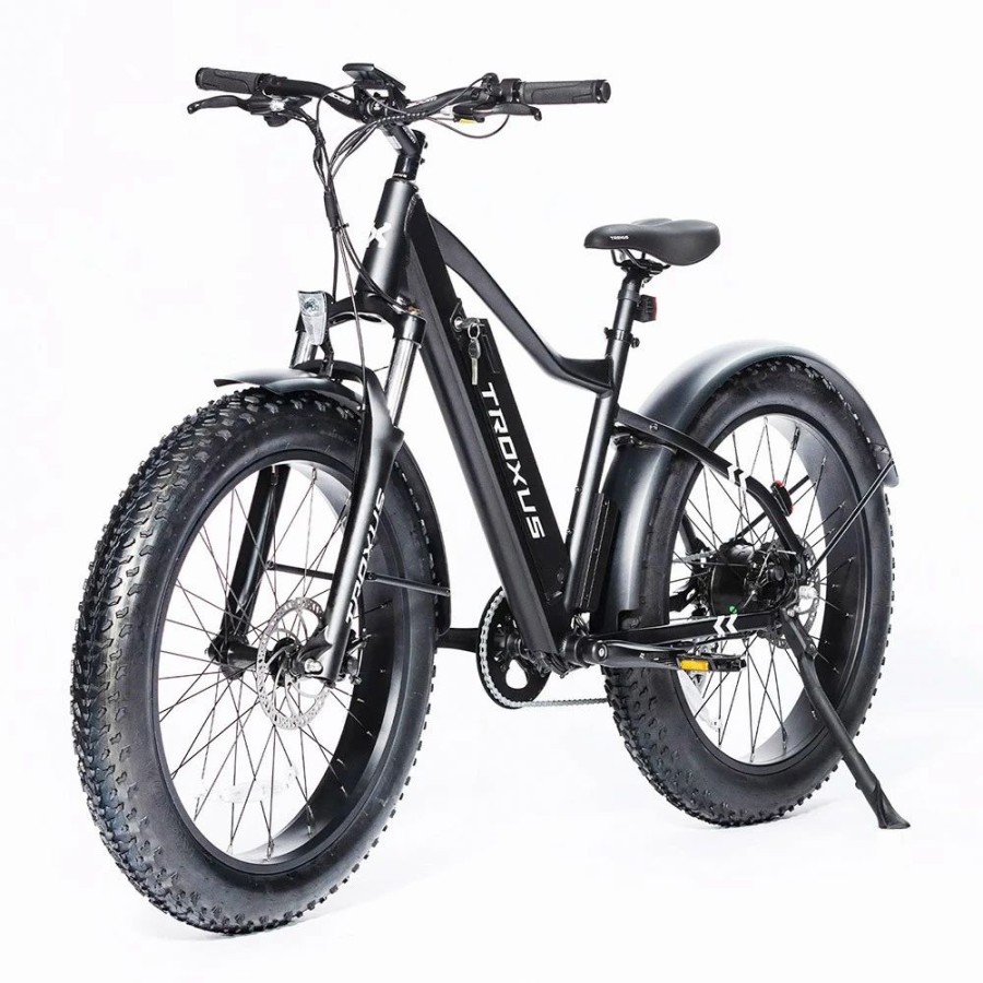 E-Bikes, Scooters & Wheels * | Troxus Vulcanus Electric Bike 26*4.0 Inch Fat Tire 750W Motor 42Km/H Speed 48V 16Ah Samsung Battery 7-Speed Shimano Gearroad Snow Mountain Bike