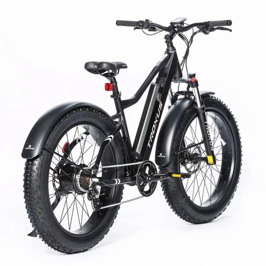 E-Bikes, Scooters & Wheels * | Troxus Vulcanus Electric Bike 26*4.0 Inch Fat Tire 750W Motor 42Km/H Speed 48V 16Ah Samsung Battery 7-Speed Shimano Gearroad Snow Mountain Bike