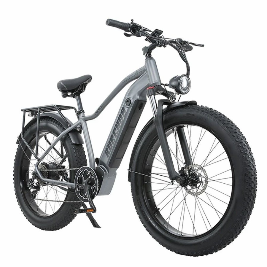 E-Bikes, Scooters & Wheels * | Burchda Rx50 Electric Bike 26*4.0 Inch Fat Tire 1000W Motor 48V 18Ah Battery 45Km/H Max Speed 8-Speed Shimano Gear Road Snow Mountain Bike