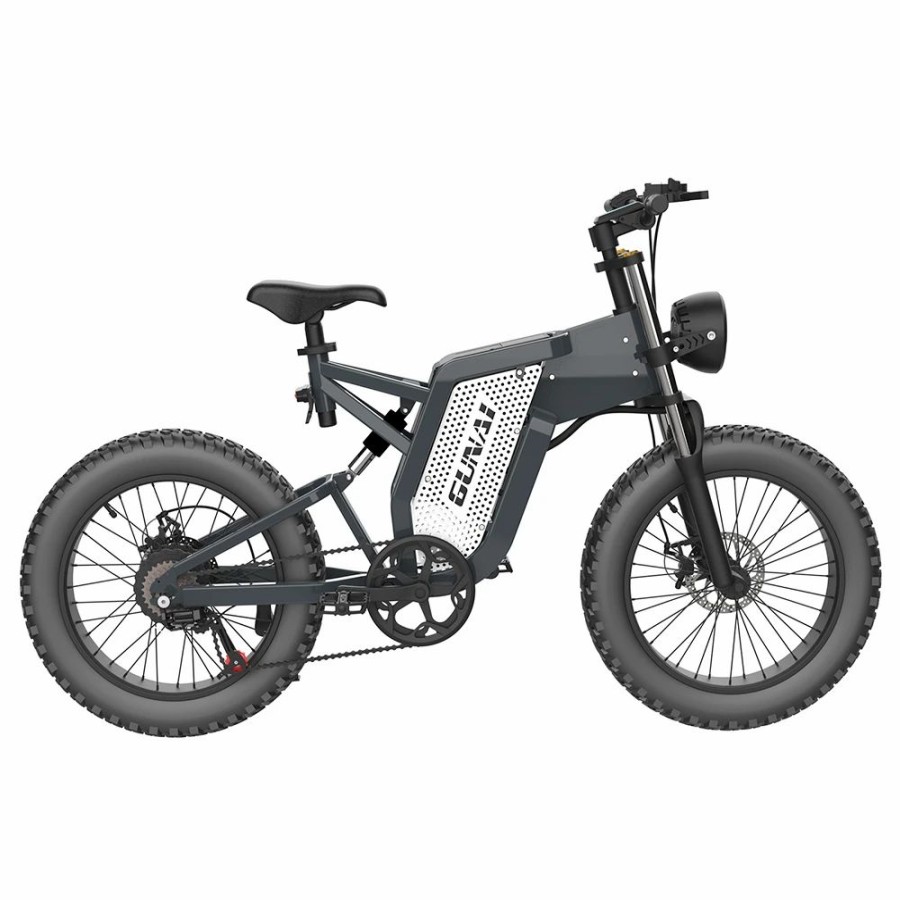 E-Bikes, Scooters & Wheels * | Gunai Mx25 Electric Bicycle 20*4.0 Inch Fat Tires 2000W Brushless Motor 50Km/H Max Speed 48V 25Ah Battery Shimano 7-Speed Double Oil Brakes 75Km Mileage Range 200Kg Payload E-Bike Black