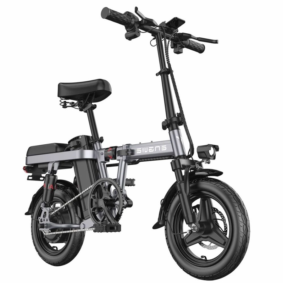 E-Bikes, Scooters & Wheels * | Engwe T14 Folding Electric Bicycle 14 Inch Tire 350W Brushless Motor 48V 10Ah Battery 25Km/H Max Speed Grey