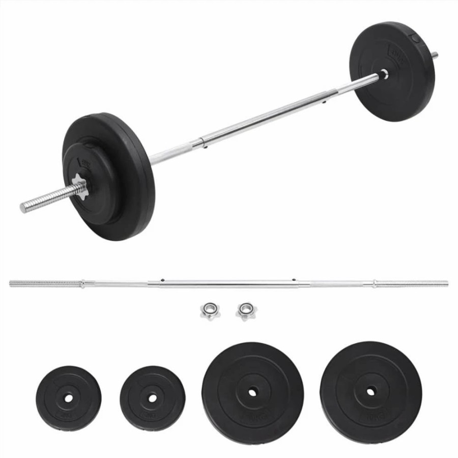 Exercise * | Barbell With Plates Set 30 Kg