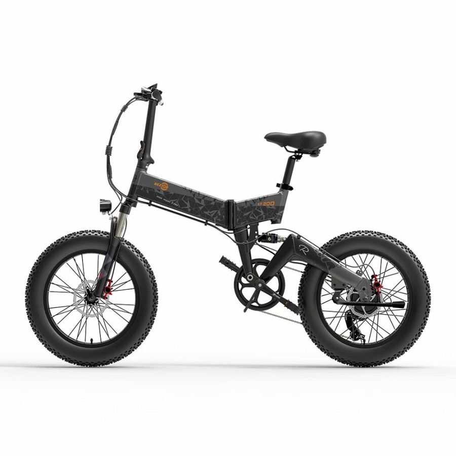 E-Bikes, Scooters & Wheels * | Bezior Xf200 Folding Electric Bike 48V 15Ah Battery 1000W Motor 20 4.0 Inch Fat Tire Aluminum Alloy Frame Shimano 7-Speed Shift Max Speed 40Km/H 130Km Power-Assisted Mileage Range Lcd Display Ip54 Waterproof Black