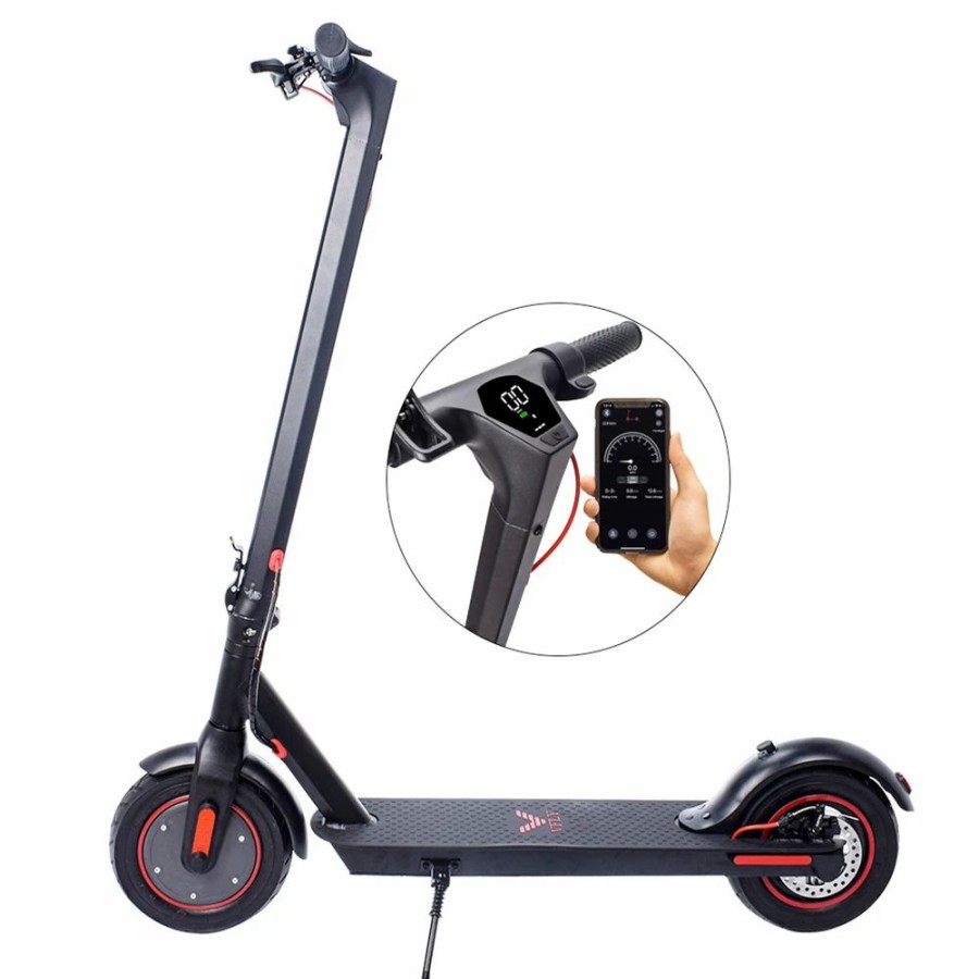 E-Bikes, Scooters & Wheels * | Cmsbike V10 Electric Scooter 10" Air Tires 500W Motor 36V 15Ah Battery Max Speed 30Km/H Max Load 120Kg Black