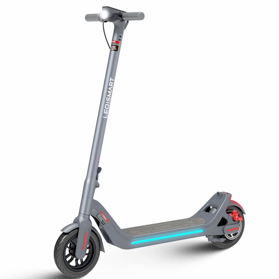 E-Bikes, Scooters & Wheels * | Leqismart A8 Folding Electric Scooter 350W Motor 36V/10.4Ah Battery 9 Inch Tire Gray