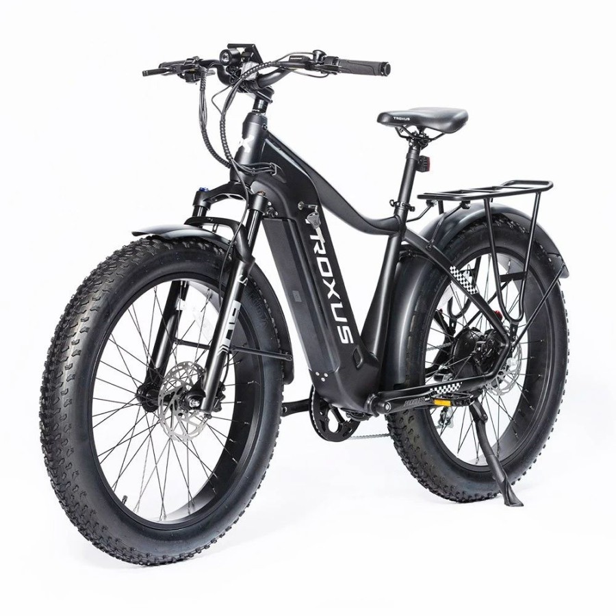 E-Bikes, Scooters & Wheels * | Troxus Explorer Step Over Electric Bike 26*4.0 Inch Fat Tire 750W Bafang Motor 45Km/H Speed 48V 20Ah Samsung Battery Shimano 8 Speed 125Kg Load Black