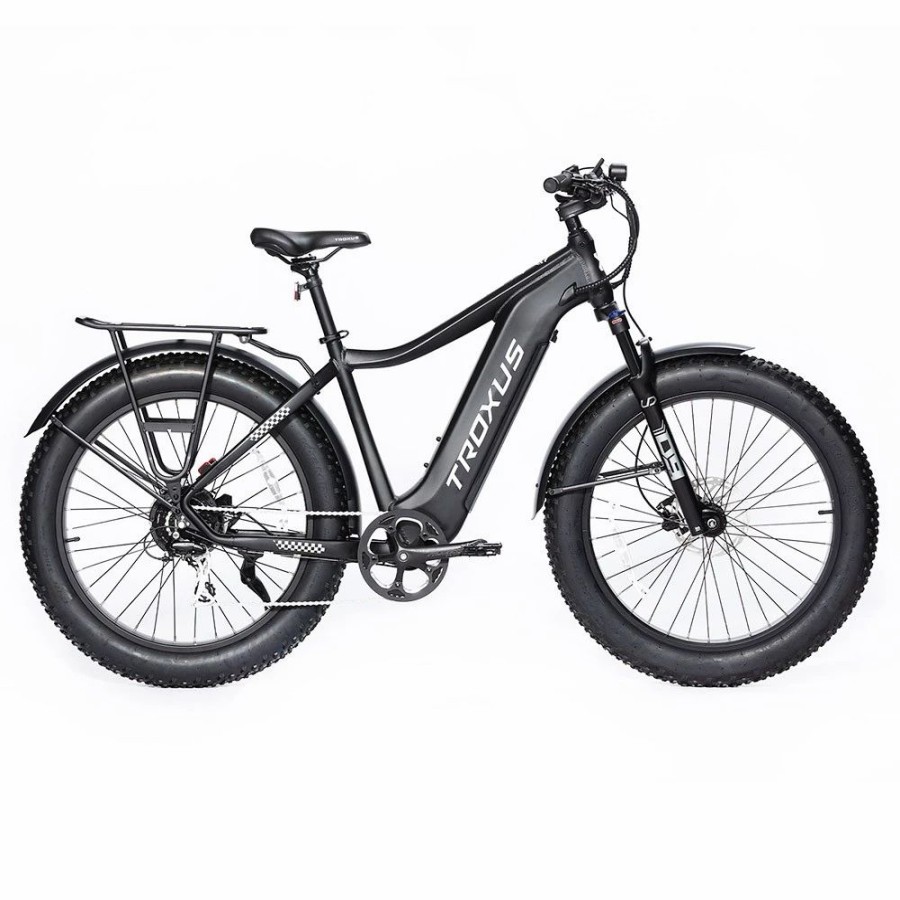 E-Bikes, Scooters & Wheels * | Troxus Explorer Step Over Electric Bike 26*4.0 Inch Fat Tire 750W Bafang Motor 45Km/H Speed 48V 20Ah Samsung Battery Shimano 8 Speed 125Kg Load Black