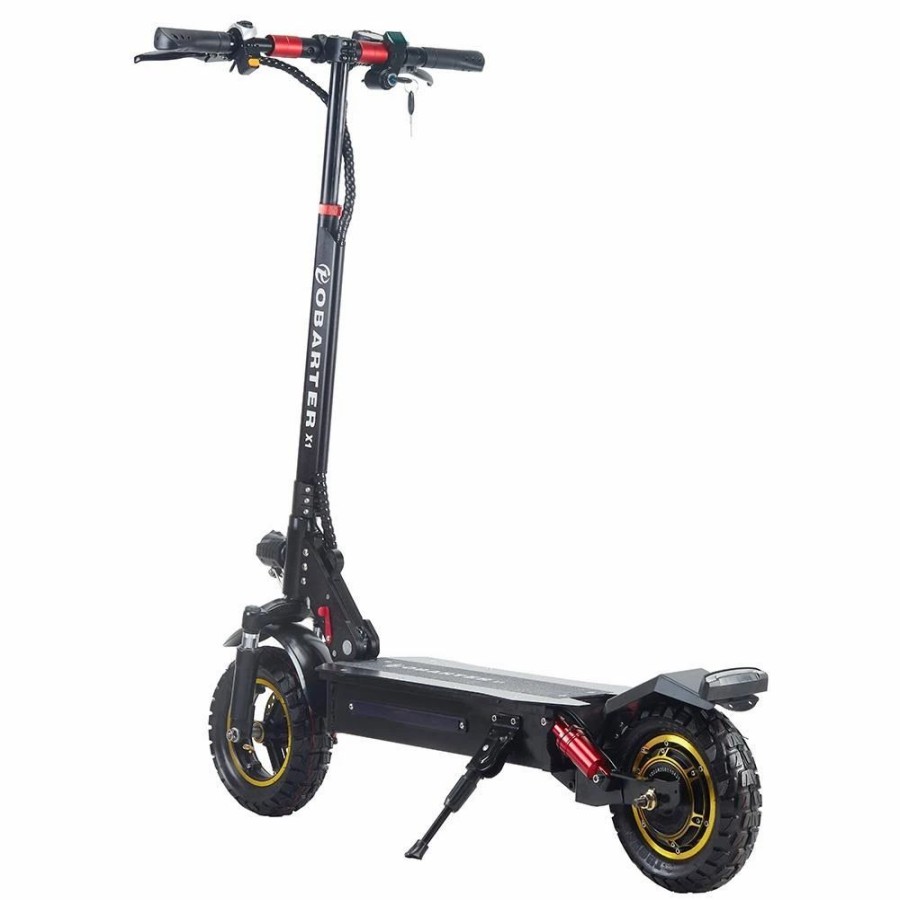 E-Bikes, Scooters & Wheels * | Obarter X1 Folding Electric Sport Scooter 10 Off-Road Tire 500W Brushless Motor 48V 20Ah Battery Bms 3 Speed Modes Dual Disc Brake Max Speed 55Km/H Led Display 40-50Km Long Range Black