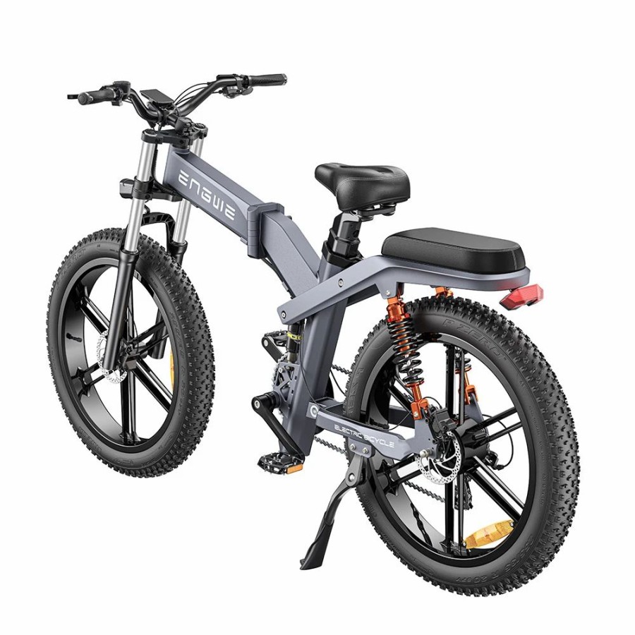 E-Bikes, Scooters & Wheels * | Engwe X26 Electric Bike 26*4.0 Inch Fat Tires 50Km/H Max Speed 48V 1000W Motor 19.2Ah & 10Ah Dual Batteries For 100Km Range 150Kg Max Load Triple Suspension System Shimano 8-Speed Gear Dual Hydraulic Disc Brake For All-Terrain Roads Mountain E-Bike