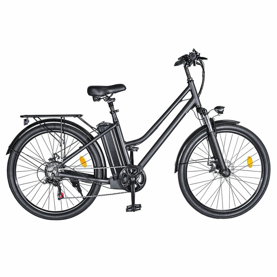 E-Bikes, Scooters & Wheels * | Bk1 Electric Bike 36V 350W Motor 10Ah Battery Shimano 7 Speed Gear Front Suspension And Dual Disc Brakes Black