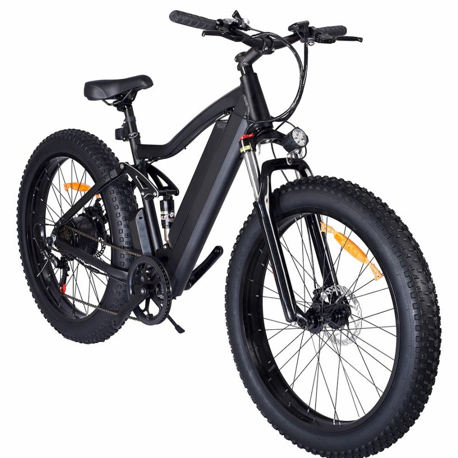 E-Bikes, Scooters & Wheels * | Ones1 Electric Bike 26*4.0 Inch Fat Tires 48V 500W Motor 10Ah Battery 25Km/H Max Speed Shimano 7 Speed Black