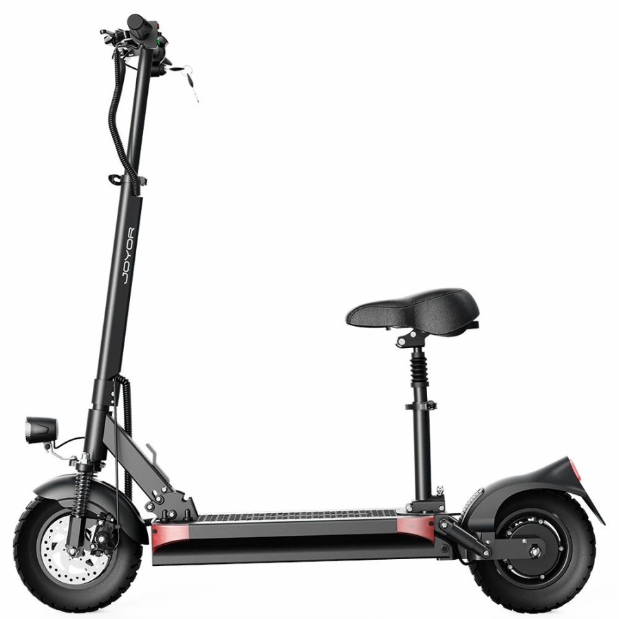 E-Bikes, Scooters & Wheels * | Joyor Y5-S Electric Scooter With Seat 10 Inch Tires 13Ah 48V Battery 500W Brushless Motor 25Km/H Max Speed 120Kg Load 36.9 Miles Long Range Black