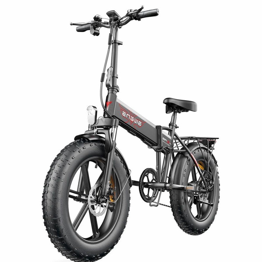 E-Bikes, Scooters & Wheels * | Engwe Ep-2 Pro 2022 Version Folding Electric Bike 20*4.0 Inch Fat Tire 750W Motor 35Km/H Max Speed 48V 13Ah Battery 150Kg Max Load Shimano 7-Speed Gears Dual Disc Brake 100Km Range Mountain Beach Snow Folding Bicycle Black