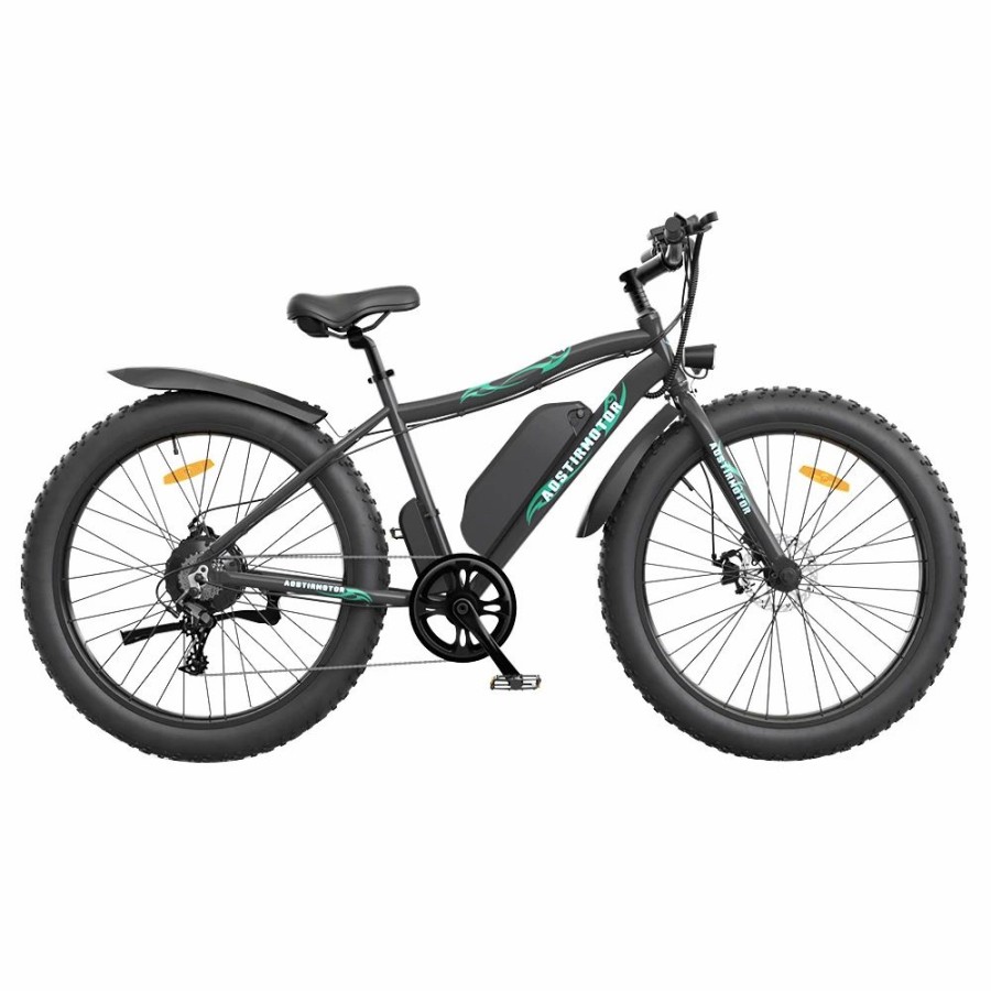 E-Bikes, Scooters & Wheels * | Aostirmotor S07-P Electric Bike 26*4.0" Fat Tire 36V 13Ah Battery 500W Motor 7 Speed Shimano Gear