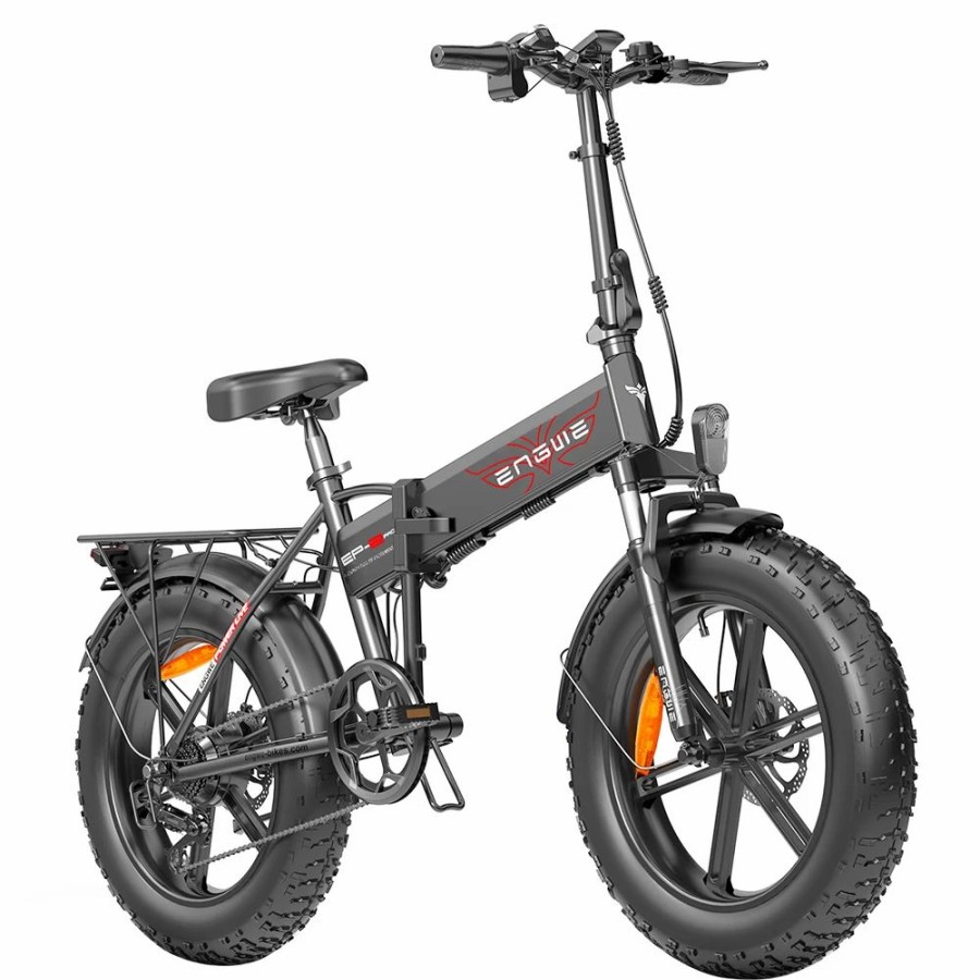 E-Bikes, Scooters & Wheels * | Engwe Ep-2 Pro 2022 Version Folding Electric Bike 20*4.0 Inch Fat Tire 750W Motor 35Km/H Max Speed 48V 13Ah Battery 150Kg Max Load Shimano 7-Speed Gears Dual Disc Brake 100Km Range Mountain Beach Snow Folding Bicycle Black