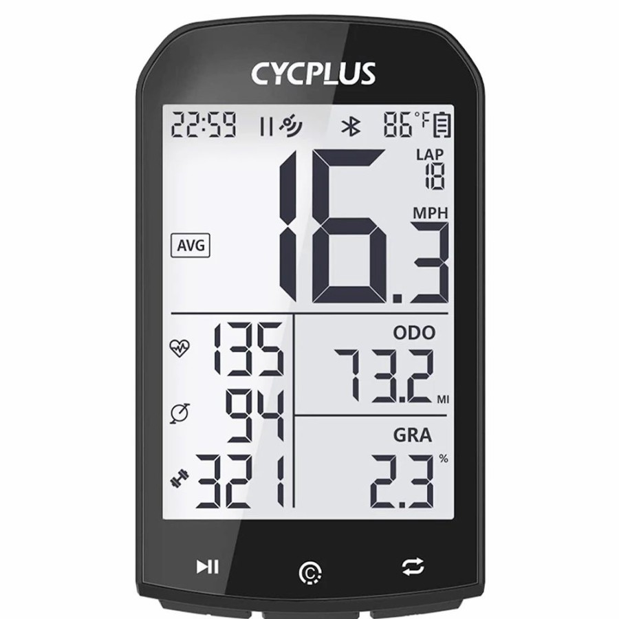 Cycling * | Cycplus M1 Gps Bike Computer Waterproof Bicycle Speedometer And Odometer Ant Wireless Cycling Computer Compatible With App