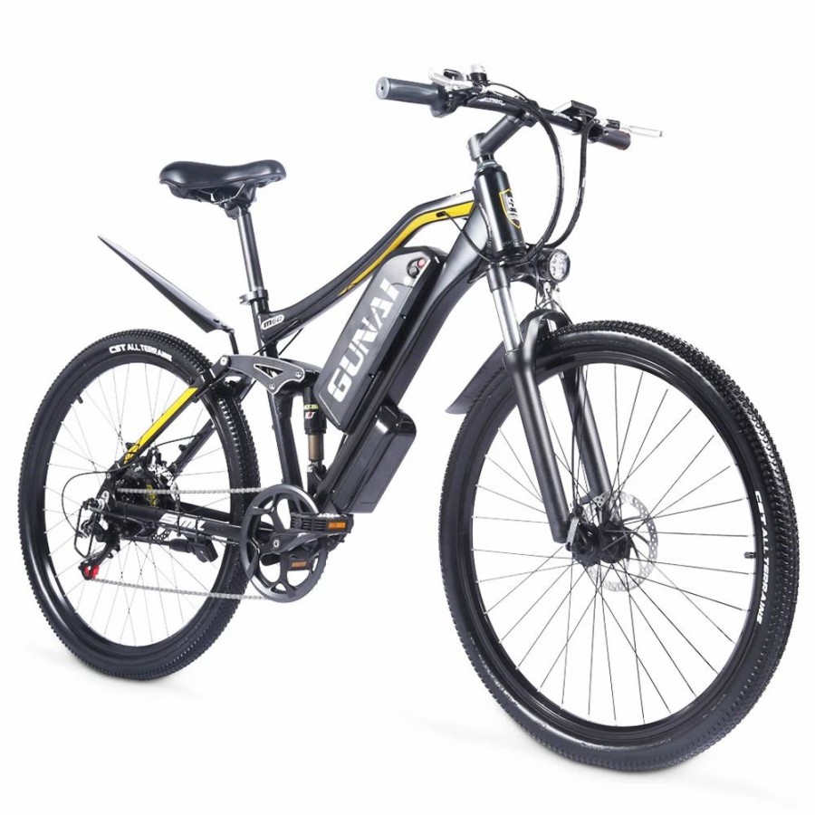 E-Bikes, Scooters & Wheels * | Gunai M60 500W 48V 15Ah 27*1.95" Electric Bicycle 35Km/H Max Speed 35-45Km Mileage Range 120Kg Max Load Black