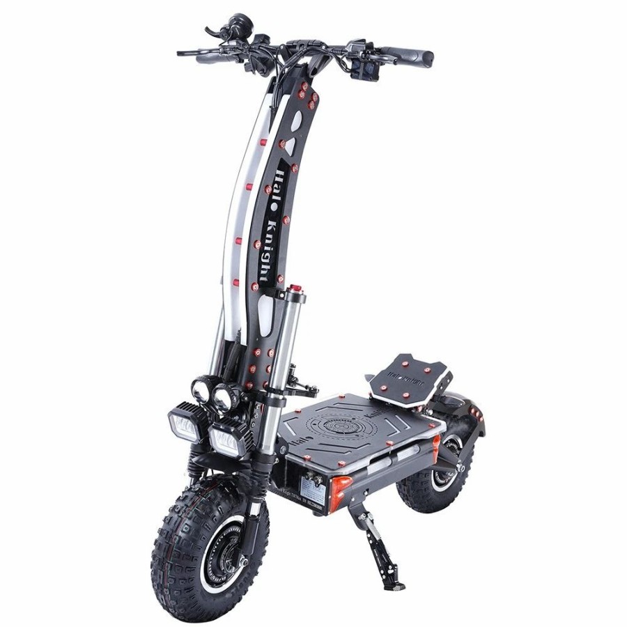 E-Bikes, Scooters & Wheels * | Halo Knight T107Max Off-Road Electric Scooter 14 Inch Pneumatic Tires 2*4000W Dual Motors 120Km/H Max Speed 72V 50Ah Battery 125Km Max Range 200Kg Max Load Xod Hydraulic Brake & Electric Brake Black