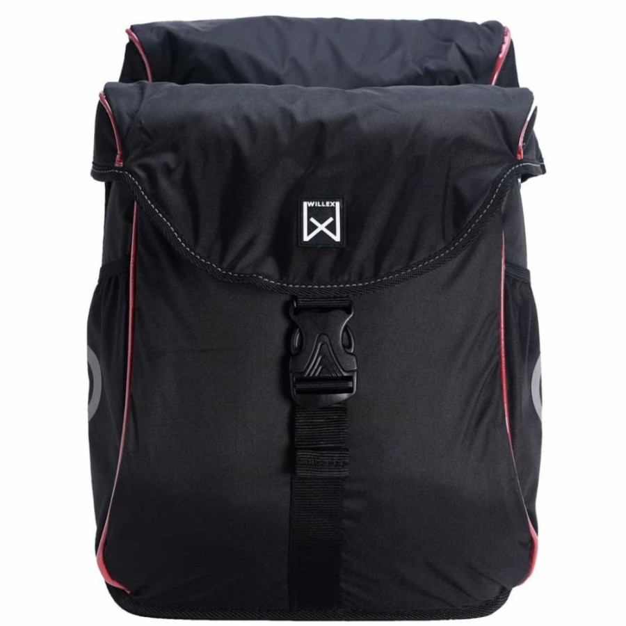 Cycling * | Willex Bicycle Panniers 300 Flexi 24 L Black And Red