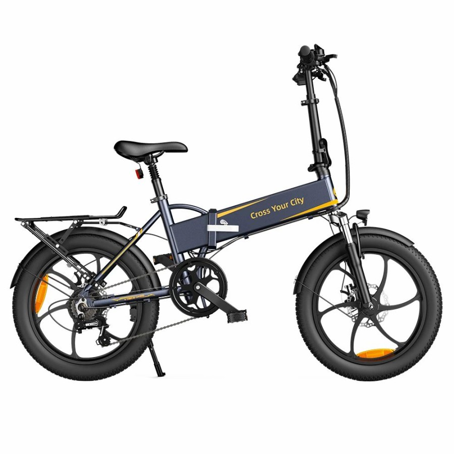 E-Bikes, Scooters & Wheels * | Ado A20 Xe 250W Electric Bike Folding Frame 7-Speed Gears Removable 10.4 Ah Lithium-Ion Battery E-Bike Grey