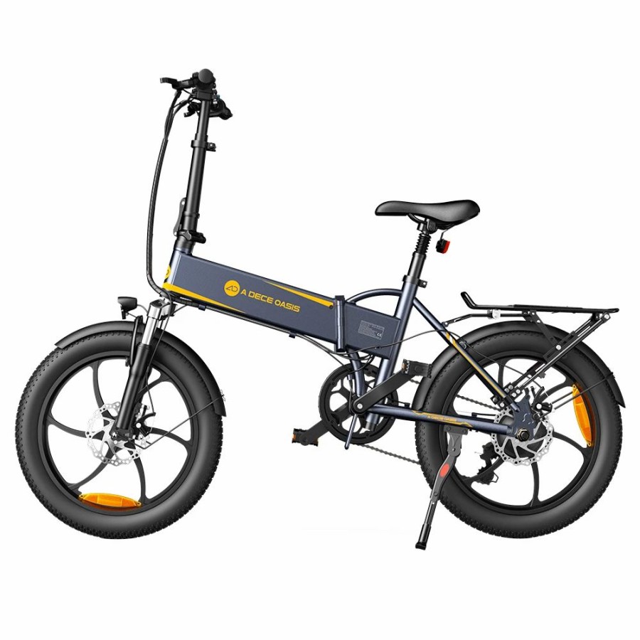 E-Bikes, Scooters & Wheels * | Ado A20 Xe 250W Electric Bike Folding Frame 7-Speed Gears Removable 10.4 Ah Lithium-Ion Battery E-Bike Grey